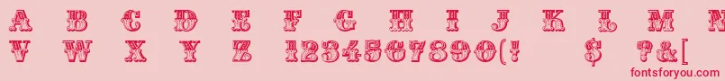 Madame Font – Red Fonts on Pink Background