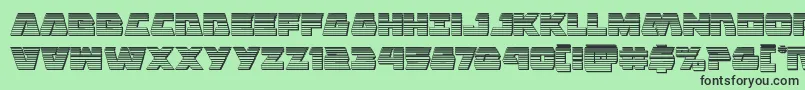 Шрифт Eaglestrikechrome – чёрные шрифты на зелёном фоне