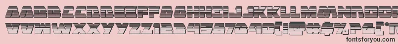 Eaglestrikechrome Font – Black Fonts on Pink Background