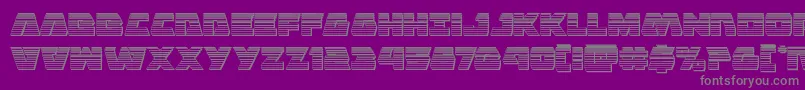 Eaglestrikechrome Font – Gray Fonts on Purple Background