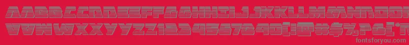 Eaglestrikechrome Font – Gray Fonts on Red Background