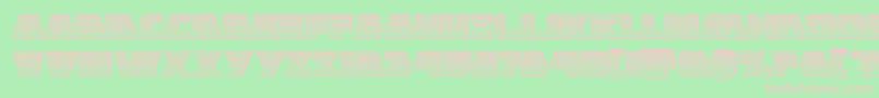 Шрифт Eaglestrikechrome – розовые шрифты на зелёном фоне