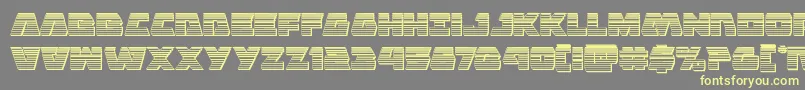 Eaglestrikechrome Font – Yellow Fonts on Gray Background