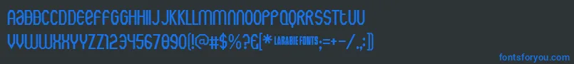 Rothwell ffy Font – Blue Fonts on Black Background