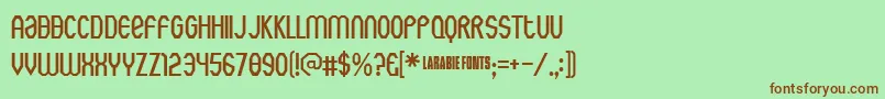 Rothwell ffy Font – Brown Fonts on Green Background
