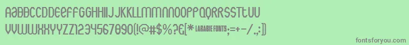 Rothwell ffy Font – Gray Fonts on Green Background