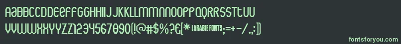 Rothwell ffy Font – Green Fonts on Black Background
