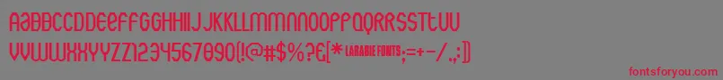 Rothwell ffy Font – Red Fonts on Gray Background