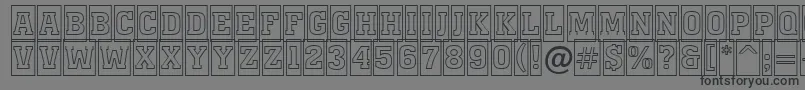 フォントAMonumentottlcmotl – 黒い文字の灰色の背景