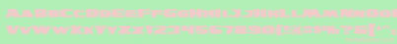 UltraviolentBb Font – Pink Fonts on Green Background