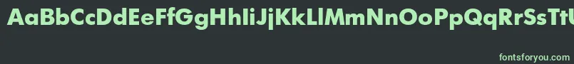 Futurisextractt Font – Green Fonts on Black Background