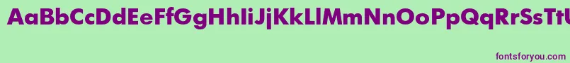 Futurisextractt Font – Purple Fonts on Green Background