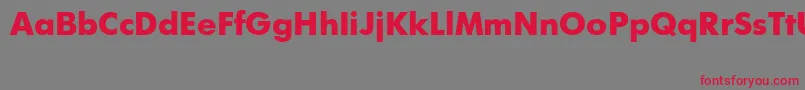 Futurisextractt Font – Red Fonts on Gray Background