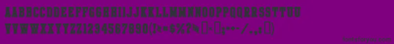 IntramuralBoldJl Font – Black Fonts on Purple Background