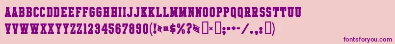 IntramuralBoldJl Font – Purple Fonts on Pink Background