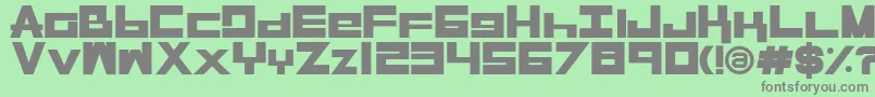 RaseGplBold Font – Gray Fonts on Green Background