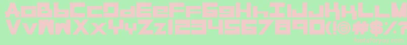 RaseGplBold Font – Pink Fonts on Green Background