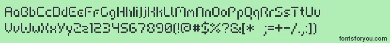 HiairportFfmcond Font – Black Fonts on Green Background
