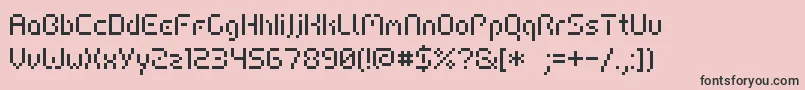 フォントHiairportFfmcond – ピンクの背景に黒い文字