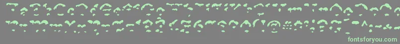 Więcej informacji o czcionce SnowgooseFront Czcionka SnowgooseFront – zielone czcionki na szarym tle