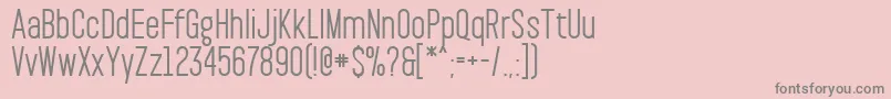 フォントPaktSemibold – ピンクの背景に灰色の文字