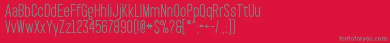 PaktSemibold-fontti – harmaat kirjasimet punaisella taustalla