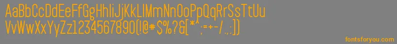 PaktSemibold Font – Orange Fonts on Gray Background