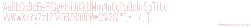 PaktSemibold-fontti – vaaleanpunaiset fontit valkoisella taustalla