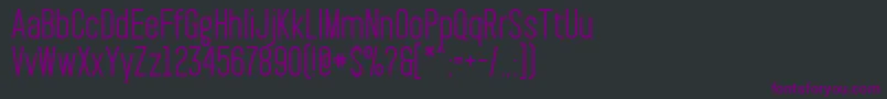 Шрифт PaktSemibold – фиолетовые шрифты на чёрном фоне