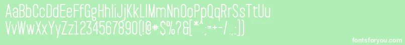 PaktSemibold Font – White Fonts on Green Background