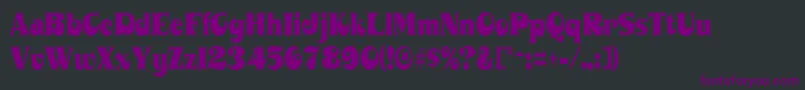 MahaneyRegular Font – Purple Fonts on Black Background