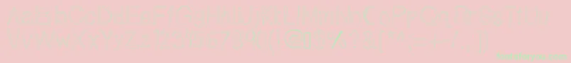 Tallnbubbly-Schriftart – Grüne Schriften auf rosa Hintergrund