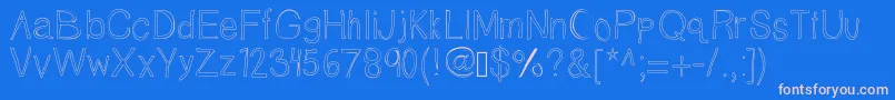 Tallnbubbly Font – Pink Fonts on Blue Background