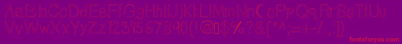 Tallnbubbly Font – Red Fonts on Purple Background