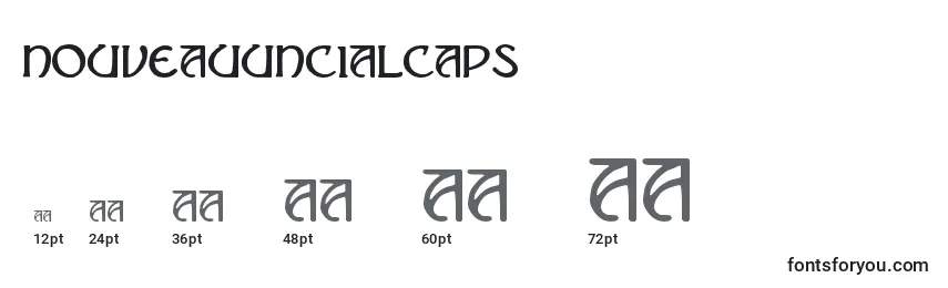 Размеры шрифта NouveauUncialCaps (103585)