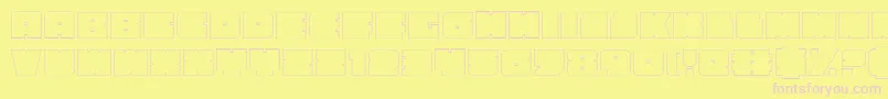 Anakefkao Font – Pink Fonts on Yellow Background