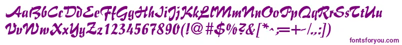 BrushFlairRegular Font – Purple Fonts