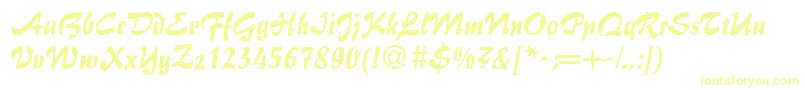 BrushFlairRegular Font – Yellow Fonts
