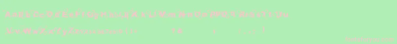 Curlytype Font – Pink Fonts on Green Background
