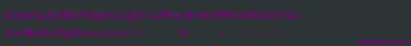 Шрифт Curlytype – фиолетовые шрифты на чёрном фоне