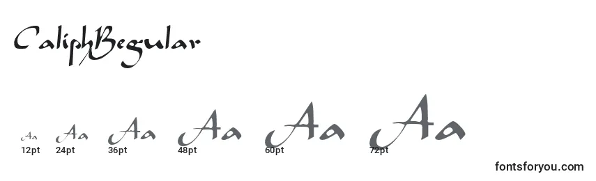 CaliphRegular Font Sizes