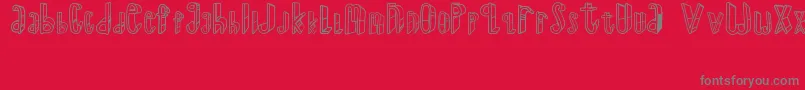 TheSuperRyal2015 Font – Gray Fonts on Red Background