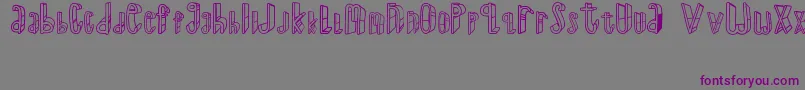 TheSuperRyal2015 Font – Purple Fonts on Gray Background