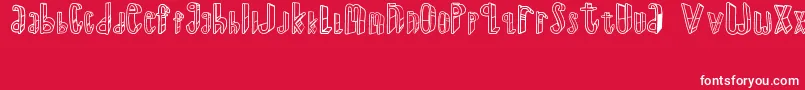 TheSuperRyal2015-Schriftart – Weiße Schriften auf rotem Hintergrund