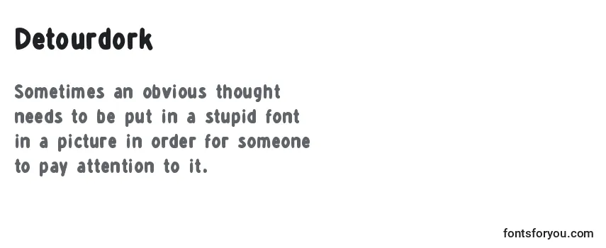 Detourdork Font