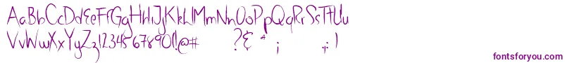 SharpieSeb-Schriftart – Violette Schriften
