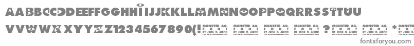 MonsterAg Font – Gray Fonts on White Background