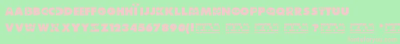 MonsterAg Font – Pink Fonts on Green Background