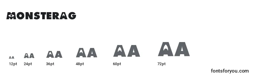MonsterAg Font Sizes