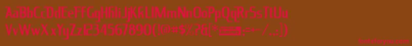 Kingrich Font – Red Fonts on Brown Background
